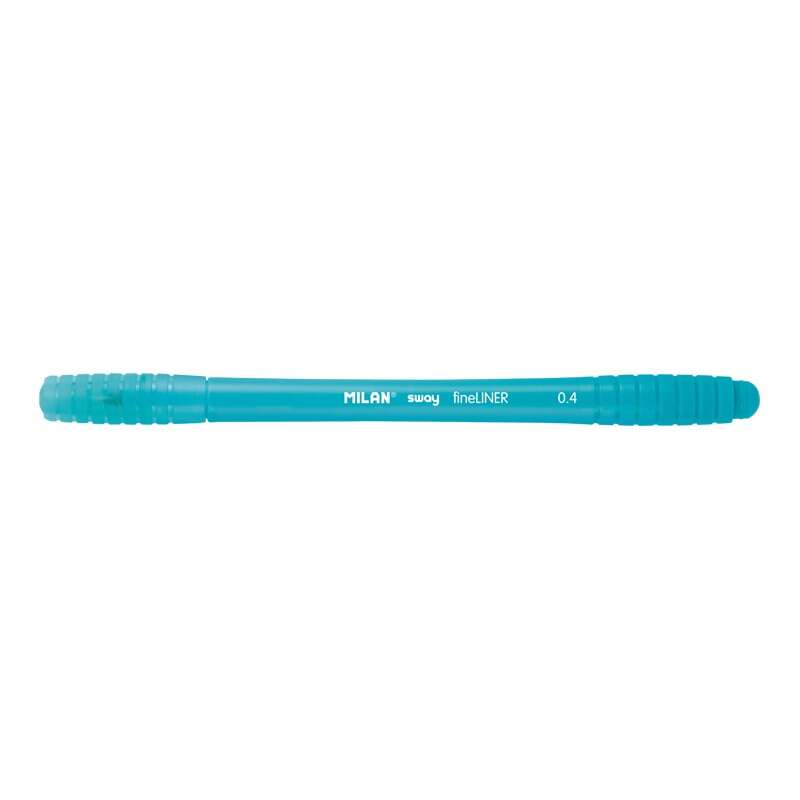 Milan Sway Fineliner Rotulador - Punta Fina 0.4mm - Ergonomico - Tinta al Agua - Color Azul Claro