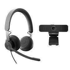 Logitech Pack Personal de Colaboracion con Video Webcam C925e FullHD 1080p + Auriculares UC Zone Wired - Color Negro