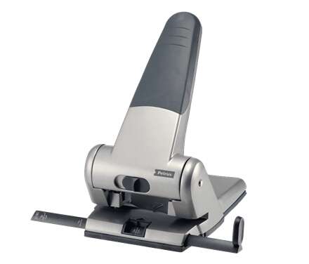 Petrus 305 Taladro Perforador para Gruesos - Taladra hasta 65 Hojas - Hasta Formato A3 - Facil Vaciado - Punzones 5.5mm