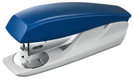 Petrus 210 Grapadora - Hasta 25 Hojas - Extraegrapas Integrado - Grapado Abierto, Cerrado y Clavado - Color Azul