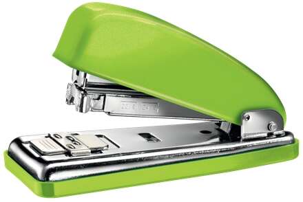 Petrus 226 Grapadora Metalica - Hasta 30 Hojas - Grapado Cerrado, Abierto y Clavado - Color Verde Metalizado