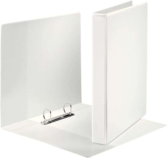Esselte Canguro Plus Carpeta de Anillas - Formato A4 - Capacidad para 230 Hojas - 2 Anillas de 25mm - Color Blanco - Cantidad: 10