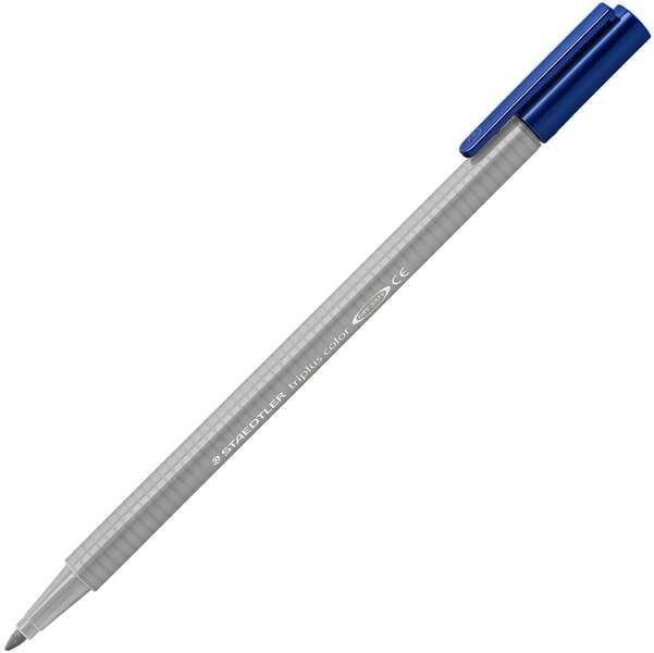 Staedtler Triplus Color 323 Rotulador de Punta Fina - Trazo 1mm Aprox - Tinta Base de Agua - Color Gris Claro - Cantidad: 10