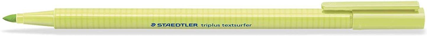 Staedtler Triplus Textsurfer 362 Rotulador Fluorescente - Trazo entre 1 a 4mm aprox. - Tinta Base de Agua - Color Verde Lima - Cantidad: 10