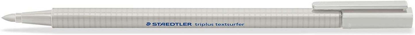 Staedtler Triplus Textsurfer 362 Rotulador Fluorescente - Trazo entre 1 a 4mm aprox. - Tinta Base de Agua - Color Gris Claro - Cantidad: 10