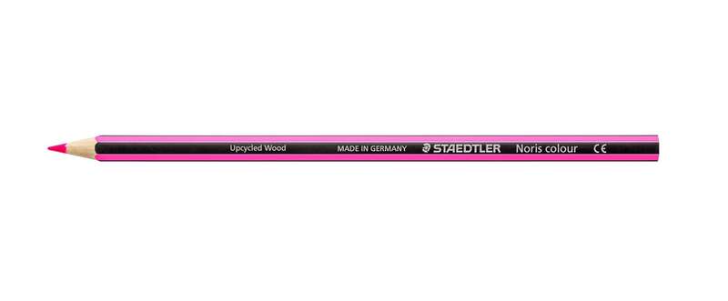 Staedtler Noris Colour 185 Lapiz Hexagonal de Color - Resistencia a la Rotura - Material Wopex - Color Magenta - Cantidad: 12