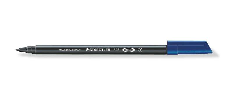 Staedtler Noris 326 Rotulador de Punta Fina - Trazo 1mm Aprox - Tina Base de Agua - Color Negro - Cantidad: 10