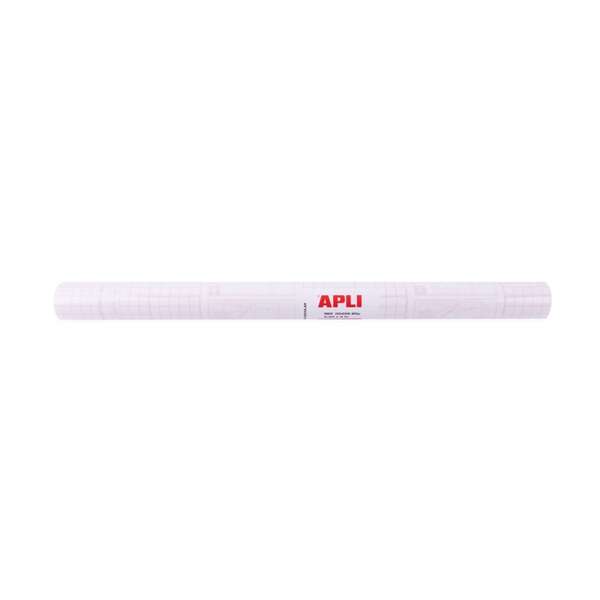 Apli Forro para Libros en Rollo 80µ 3 x 0,5 Metros - Polipropileno - Adhesivo Reposicionable - Alta Resistencia