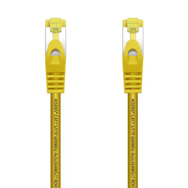 Aisens Cable de Red Latiguillo RJ45 LSZH Cat.7 600 MHz S/FTP PIMF AWG26 - 2.0M - Color Amarillo
