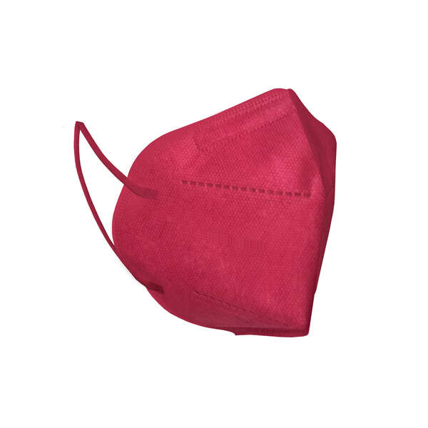 Agrupacion Salud Mascarillas FFP2 NR Clip Nasal Ajustable, Homologadas CE 0161 CAT III, Normativa UNE-EN 149:2001+A1:2009 FFP2, Color Burdeos - Cantidad: 10