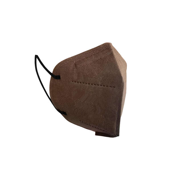 Agrupacion Salud Mascarillas FFP2 NR Clip Nasal Ajustable, Homologadas CE 0161 CAT III, Normativa UNE-EN 149:2001+A1:2009 FFP2, Color Marron - Cantidad: 10