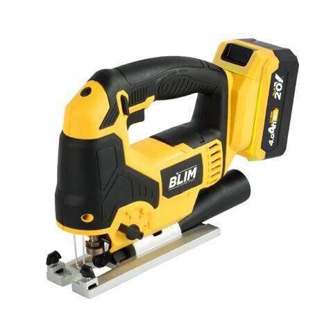 Blim Sierra de Calar a Bateria 20V 4.0AH - Velocidad sin Carga 0-2400rpm - Base de Aluminio - Empuñadura Ergonomica - Laser/LED Incorporado