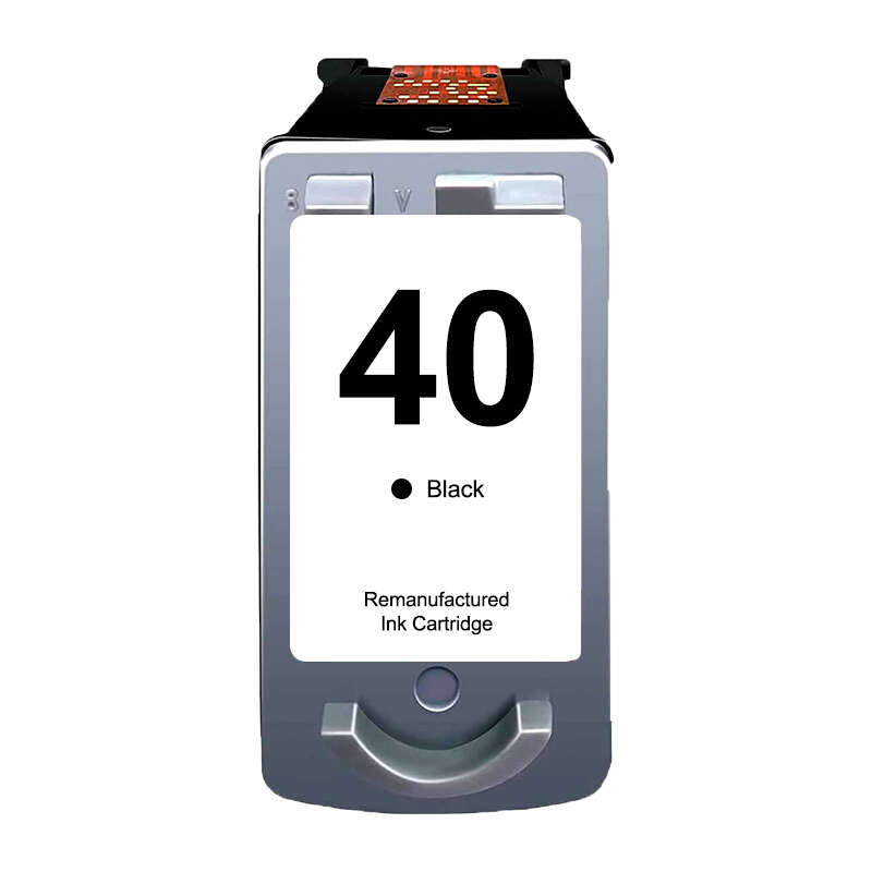Canon PG40/PG50/PG37 Negro Cartucho de Tinta Remanufacturado - Muestra Nivel de Tinta