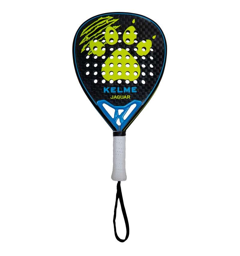 Kelme Jaguar Pala de Padel - Forma Lagrima - Marco y Cara 100% Carbono - Nucleo Black Eva Soft Ultra