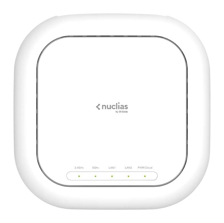 D-Link Punto de Acceso Nuclias AC1900 Wave 2 WiFi Doble Banda - Gestionado en la Nube - 2x 10/100/1000Mbps Ethernet PoE, 1x Serie de Consola 10/100/1000Mbps - Cifrado WPA3