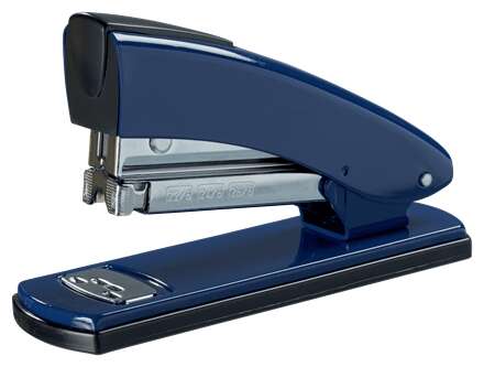 Petrus 2001 Grapadora Metalica Retro - Hasta 30 Hojas - Grapado Cerrado, Abierto y Clavado - Color Azul