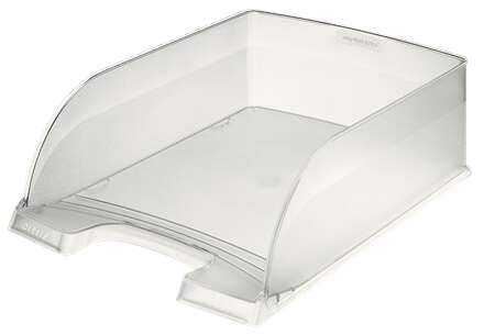 Leitz Plus Jumbo Bandeja Portadocumentos de Gran Capacidad - Formato Vertical A4 - Hasta 8uds Apilables - Color Translucido - Cantidad: 4