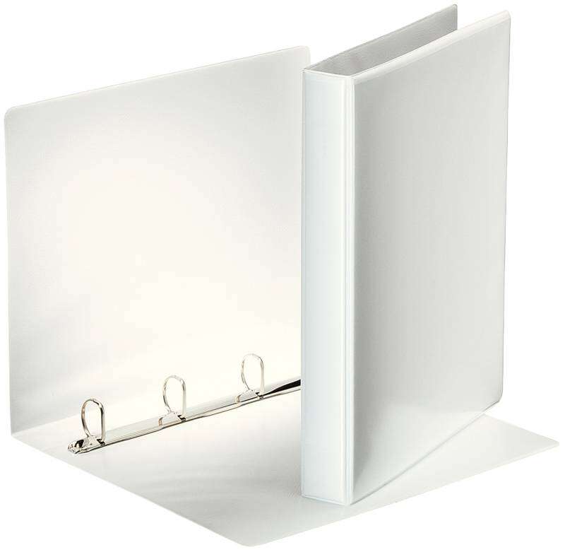 Esselte Carpeta Canguro Gama Basica A4 4 Anillas 4D 25mm - Color Blanco - Cantidad: 10