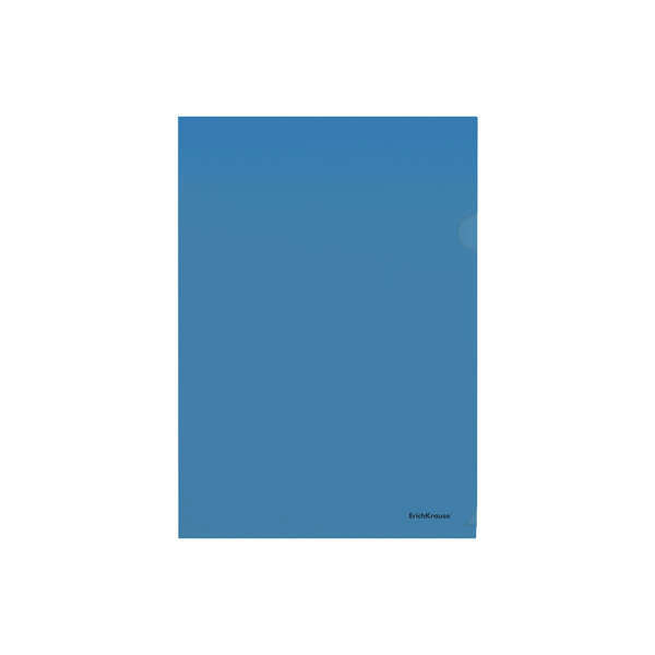 Erichkrause Fizzy Classic Dossier Uñero A4 Semitransparente - Textura Piel de Naranja - Color Azul - Cantidad: 12