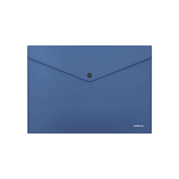 Erichkrause Fizzy Classic Sobre Portadocumentos ?4 - Fabricado en Plastico Opaco - Textura Rugosa - Color Azul - Cantidad: 12