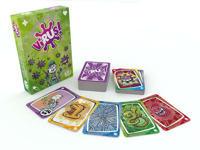Virus! ¡El Juego de Cartas mas Contagioso! Juego de Cartas - Tematica Medicina - De 2 a 6 Jugadores - A partir de 8 Años - Duracion 20min. aprox.