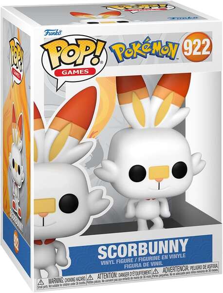 Funko Pop Pokemon Scorbunny - Figura de Vinilo - Altura 9.5cm aprox.