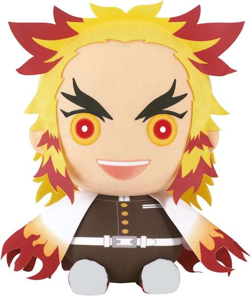 Banpresto Demon Slayer Kimetsu No Yaiba Kyojuro Rengoku - Peluche Grande - Altura 32cm aprox.