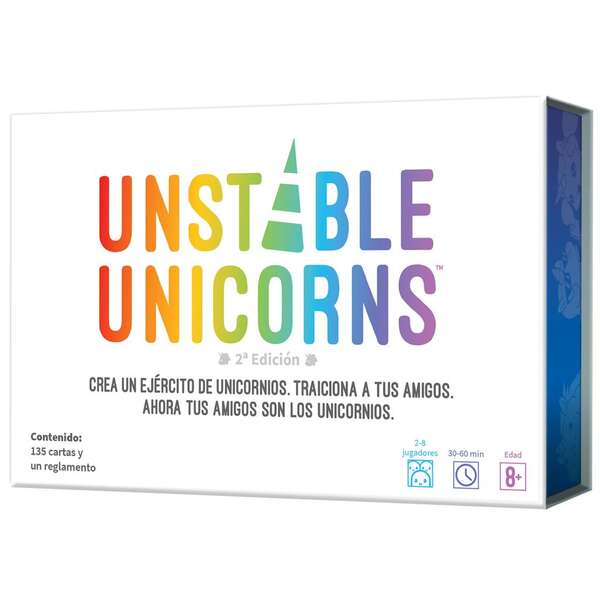 Unstable Unicorns Juego de Cartas - Tematica Fantasia - De 2 a 8 Jugadores - A partir de 8 Años - Duracion 30-60min. aprox.