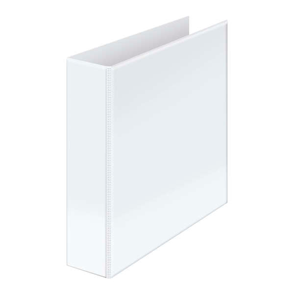 Dohe Carpeta Canguro Basic A4 - 2 Anillas Mixtas 65mm - Bolsa en Lomo y Portada - Carton Forrado - Color Blanco