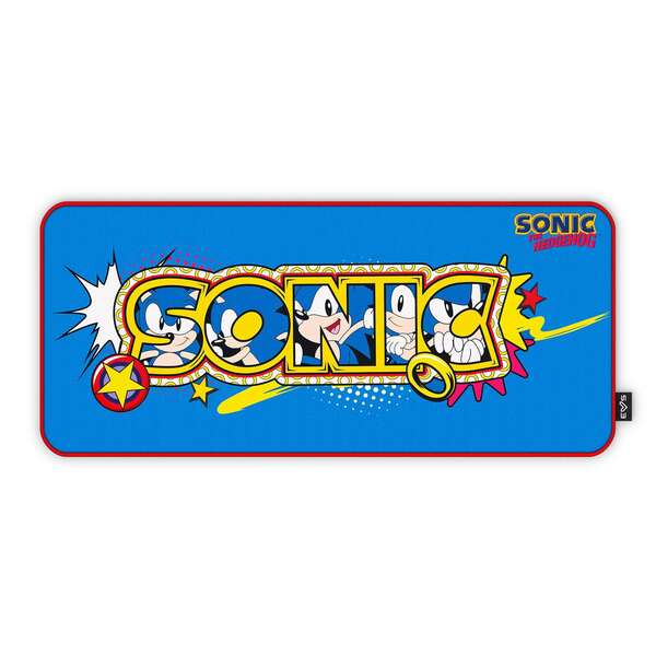 Energy Sistem Raton Gaming Pad ESG Sonic Classic - Tamaño XXL - Base de Goma Antideslizante - Color Azul