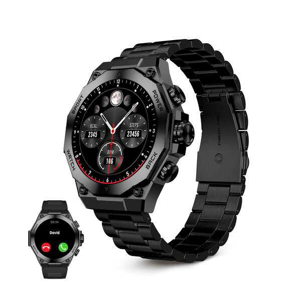 Ksix Smartwatch Titanium - Ritmo Cardiaco - Control de Sueño - Color Negro
