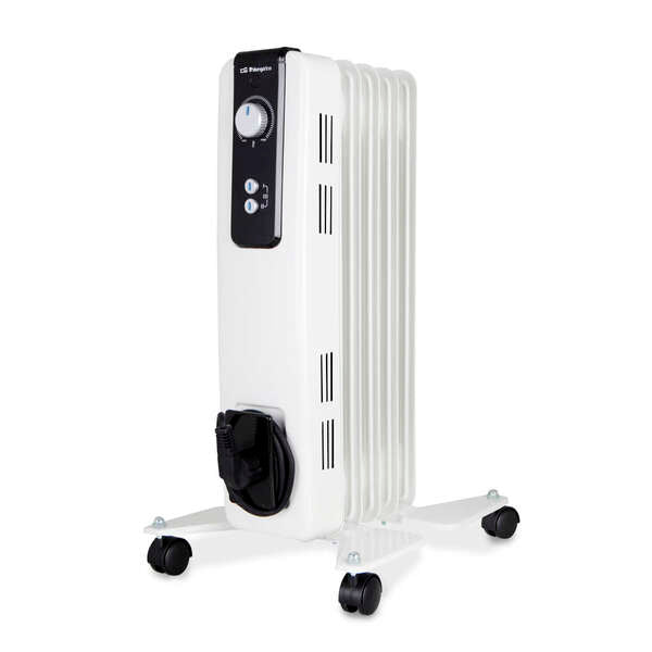 Orbegozo RH Compacto Radiador de Aceite - Potente y Silencioso - 2 Niveles de Potencia - Termostato Regulable - Seguridad Garantizada - Facil de Transportar