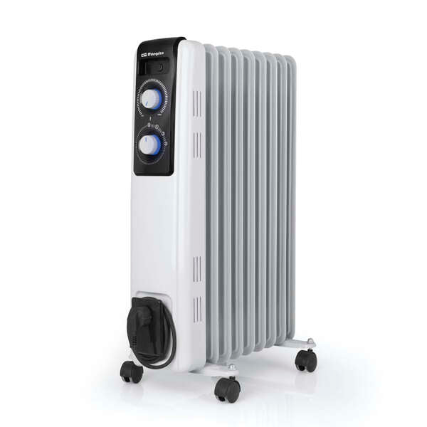 Orbegozo RF Radiador de Aceite Confort Total - Potencia Ajustable - Diseño Moderno y Elegante - Alta Inercia Termica - Facil de Transportar - Seguro y Silencioso