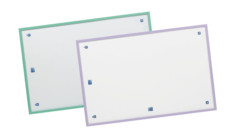 Oxford Pizarra A3 Pastel - Incluye Boligrafo y Borrador - Ideal para Tomar Notas y Organizar Ideas - Cantidad: 4