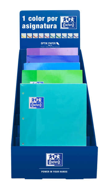 Oxford School Recambio Color1 - Encolado 5x5 - Colores Frios - Ideal para Estudiantes