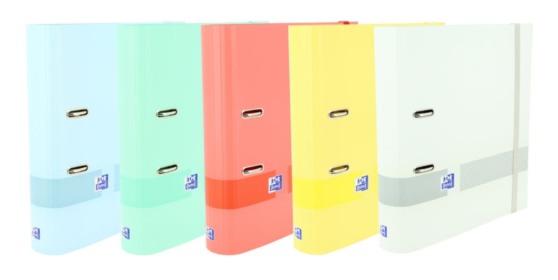 Oxford & You A4+ Archivador Palanca Lomo 70mm - Tapa Extradura Resistente - Mecanismo de Palanca para Facil Acceso - Colores Surtidos - Cantidad: 10