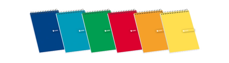 Enri Bloc de Notas Espiral Tapa Blanda 12º 4x4 - Hojas Cuadriculadas - Tamaño Compacto - Ideal para Apuntes y Dibujos