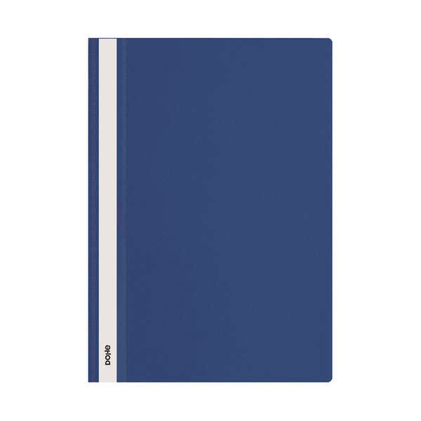 Dohe Dosier con Fastener - Tamaño A4 - Cubierta Transparente y Trasera Opaca - Fabricado en Polipropileno - Cantidad: 10