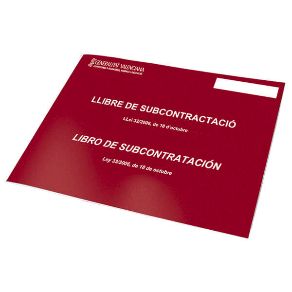 Dohe Libros de Subcontratacion Din A4 Apaisado - 210x297mm - 10 Hojas Numeradas - Hojas Autocopiativas - Cantidad: 10