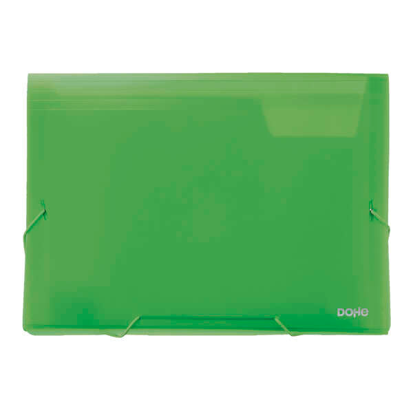 Dohe Clasificadores Acordeon de 13 Departamentos - Tamaño A4 - Fabricados en Polipropileno Translucido de 700 Micras - con Cierre de Gomas