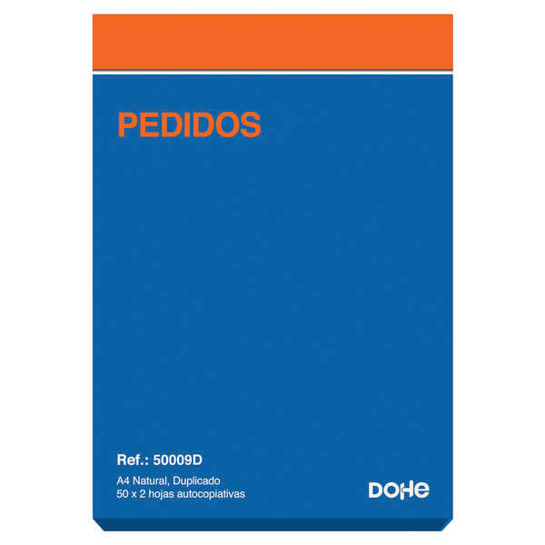 Dohe Talonario Pedidos - 100 Hojas - Papel Autocopiativo - Tamaño A4