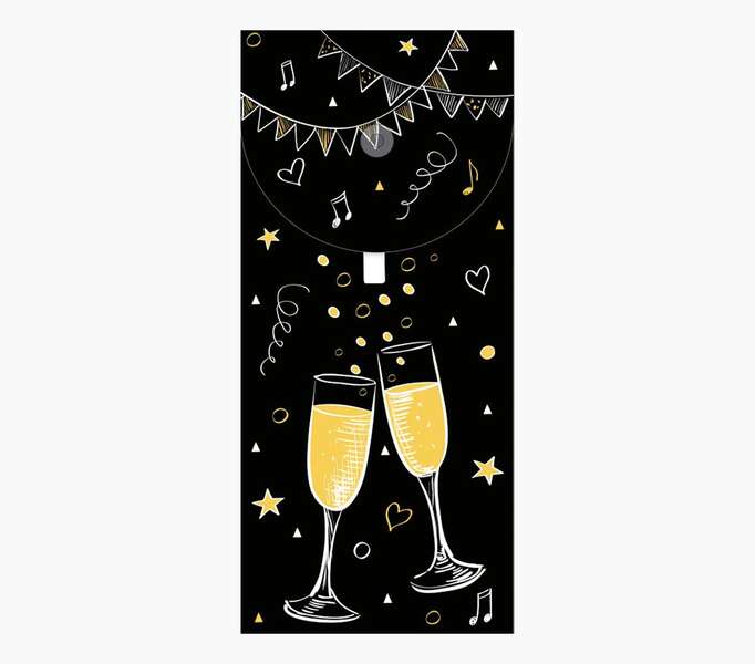 Pictura Tarjeta Money Cards - Tarjeta de Regalo Tipo Sobre Vertical - Tematica Flamencos - 9.6x21.3cm - Embolsada Individualmente en Celofan - Incluido Sobre Blanco - Papel con Certificacion FSC