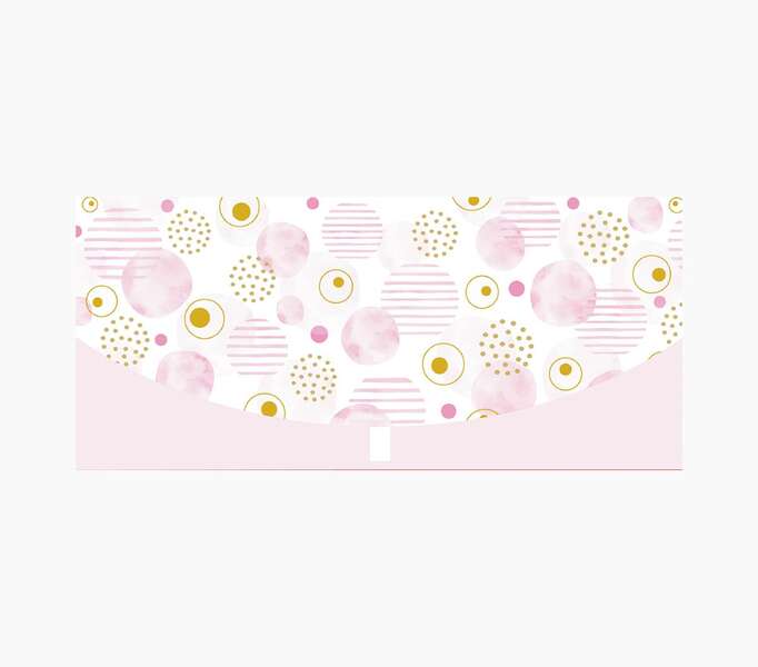 Pictura Tarjeta Money Cards - 21.3x9.6cm - Diseño Elegante de Circulos - Incluye Sobre Blanco - Certificacion FSC