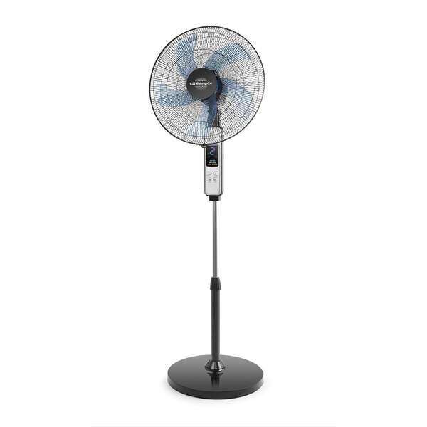 Orbegozo Ventilador de Pie Abc Ventilador de Pie con 5 Aspas y 3 Velocidades - Modos Normal, Brisa y Noche - Oscilante y Regulable en Altura - Temporizador y Mando a Distancia