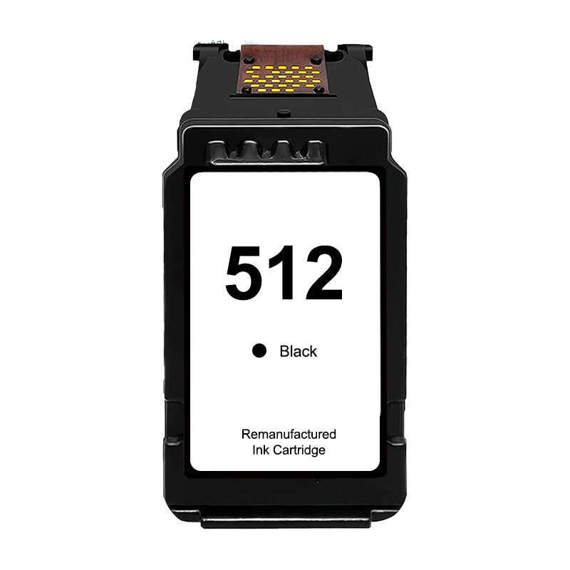 Canon PG512/PG510 Negro Cartucho de Tinta Remanufacturado - Muestra Nivel de Tinta