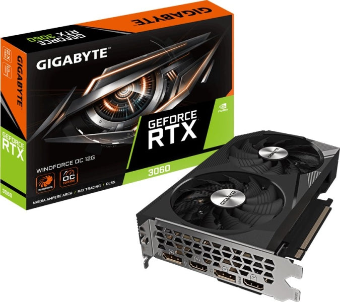 Gigabyte GeForce RTX 3060 Terjeta Grafica WINDFORCE OC 12GB GDDR6