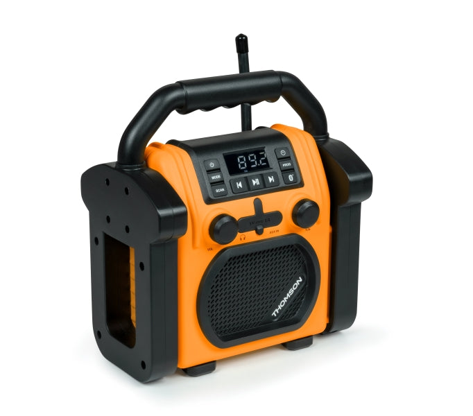 Thomson WKR60BT Radio y Altavoz 30W - Resistente a Salpicaduras y Polvo - Color Naranja