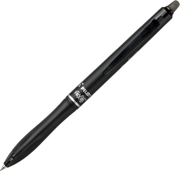 Pilot Frixion Ball Plus Boligrafo Borrable - Punta de 0.7mm y Trazo de 0.35mm - Recargables - 80% de Plastico Reclclado - Color Negro - Cantidad: 10