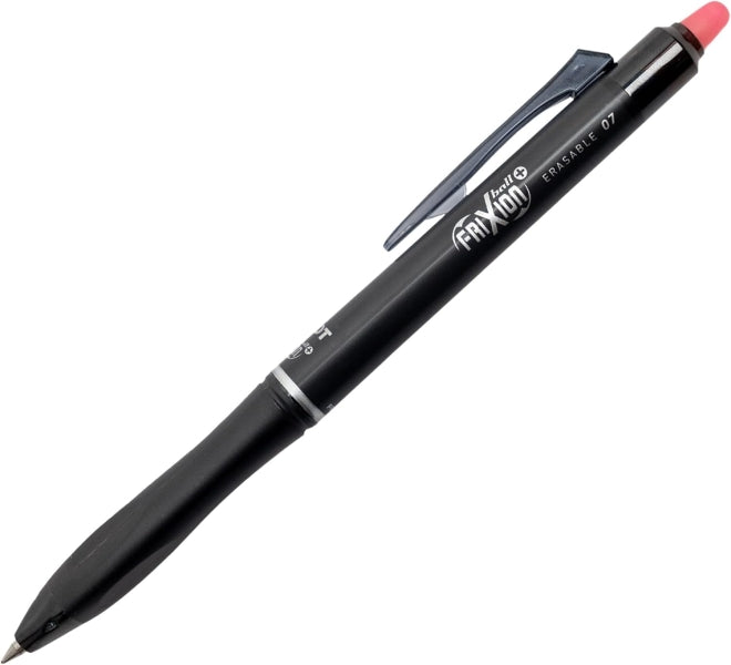 Pilot Frixion Ball Plus Boligrafo Borrable - Punta de 0.7mm y Trazo de 0.35mm - Recargables - 80% de Plastico Reclclado - Color Rojo - Cantidad: 10