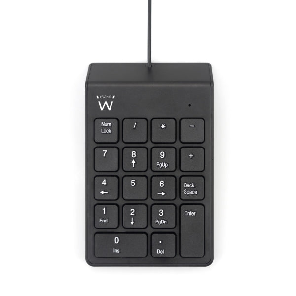 Ewent Teclado Numerico - Cable USB-A de 1.35m - Color Negro